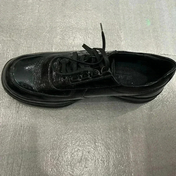 [US8]Mephisto Black Patent Leather Lace Up Comfort Shoes Sneakers-Made in France - Picture 2 of 13